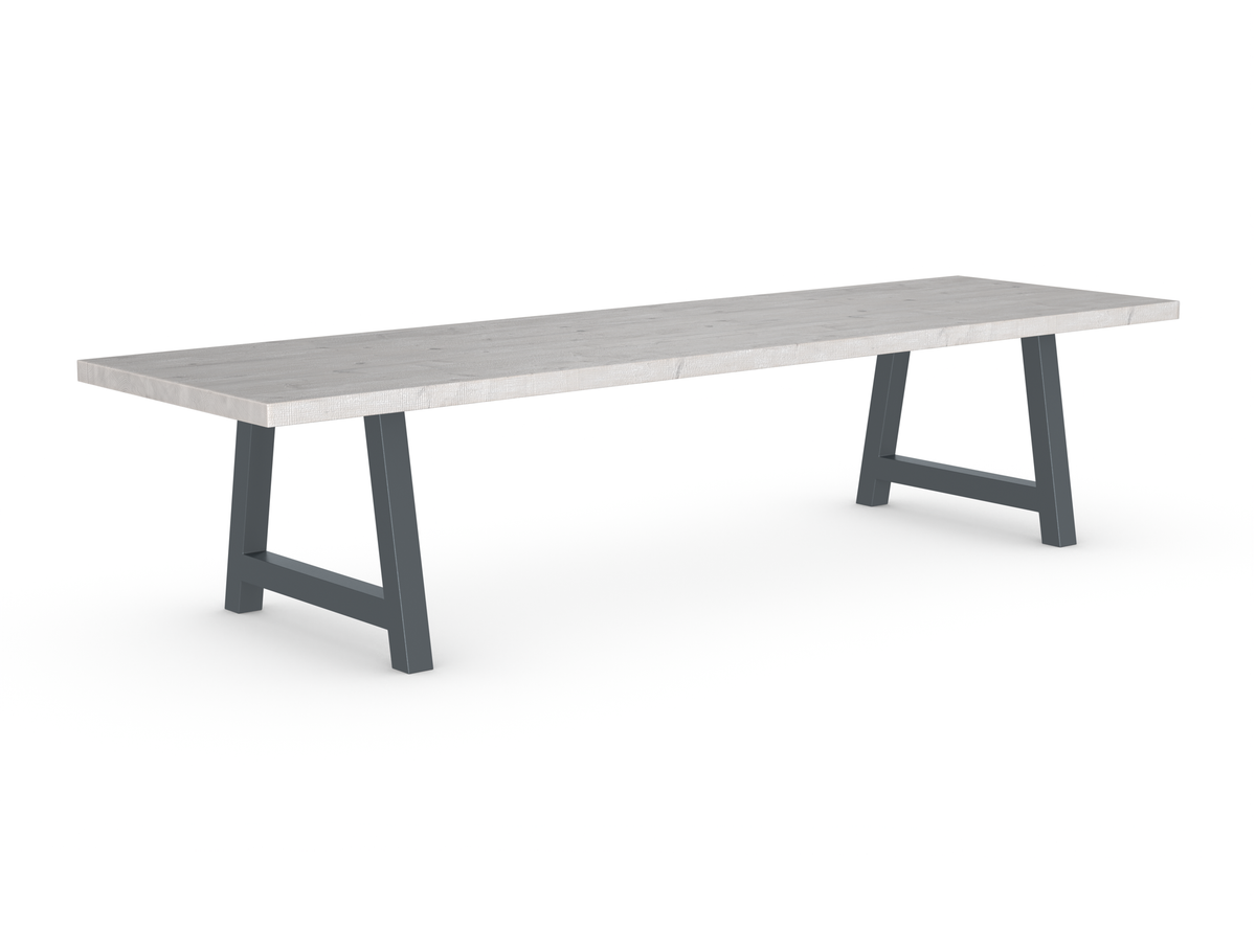 Rochester Dining Table - Long Overhang Custom Frame