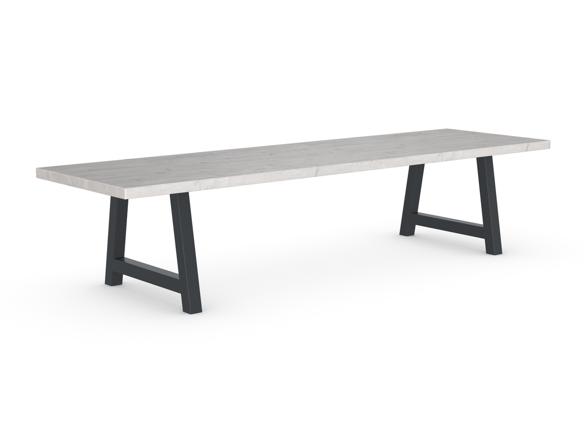 Rochester Dining Table - Long Overhang Custom Frame