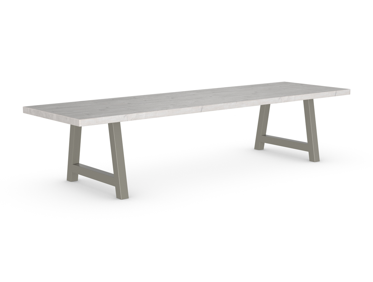 Rochester Dining Table - Long Overhang Custom Frame