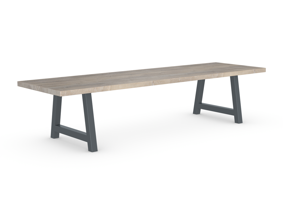 Rochester Dining Table - Long Overhang Custom Frame