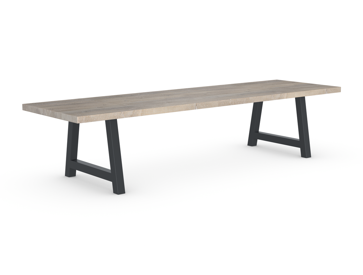 Rochester Dining Table - Long Overhang Custom Frame