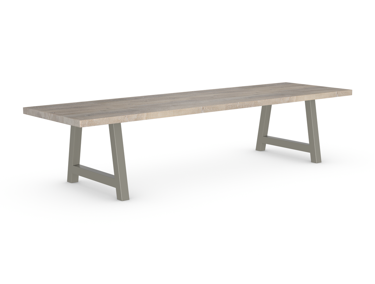 Rochester Dining Table - Long Overhang Custom Frame
