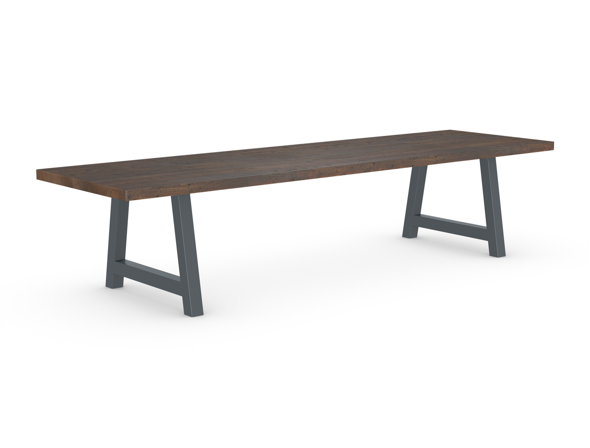 Rochester Dining Table - Long Overhang Custom Frame