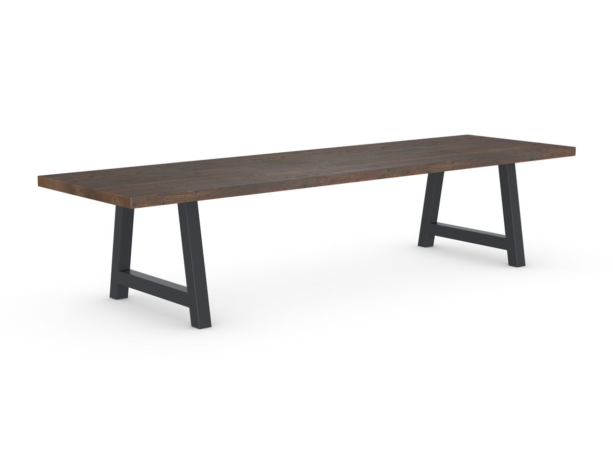 Rochester Dining Table - Long Overhang Custom Frame