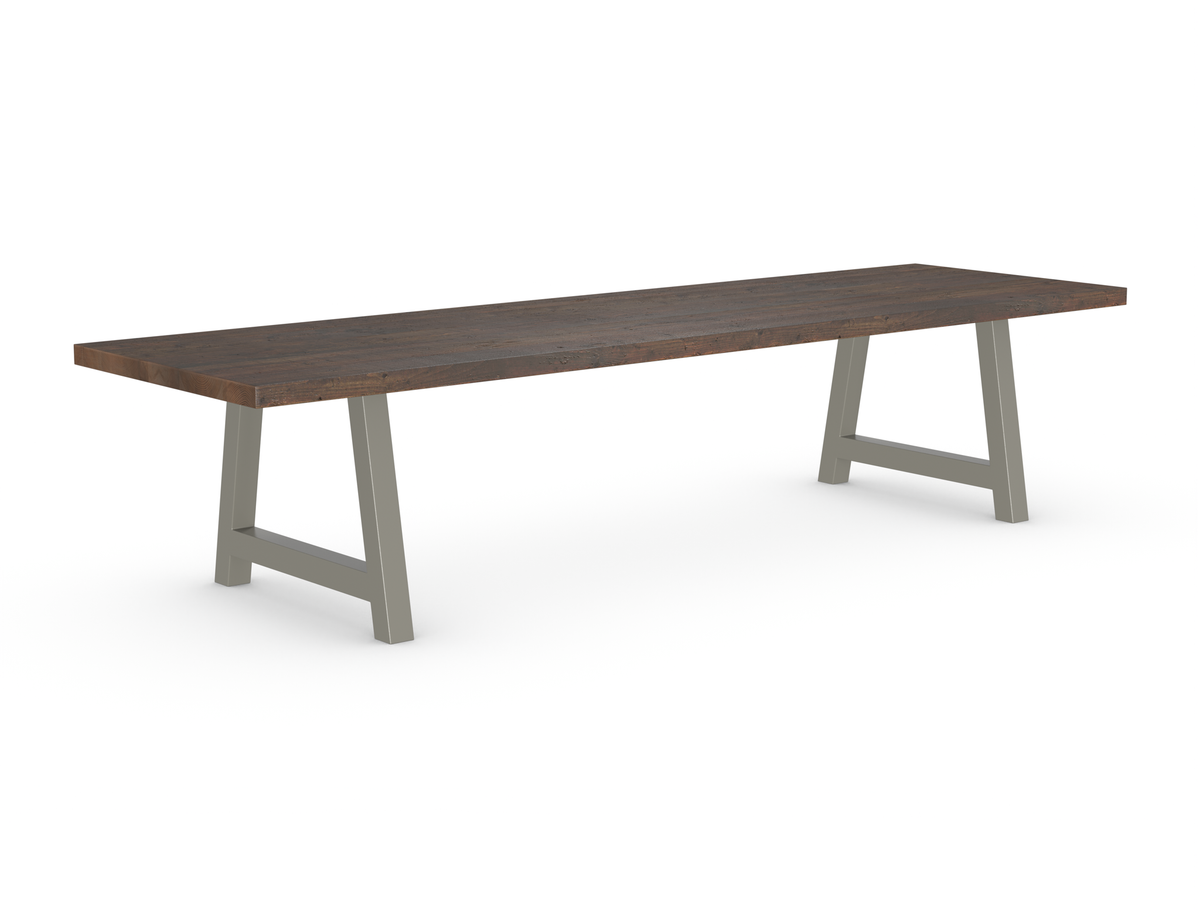 Rochester Dining Table - Long Overhang Custom Frame