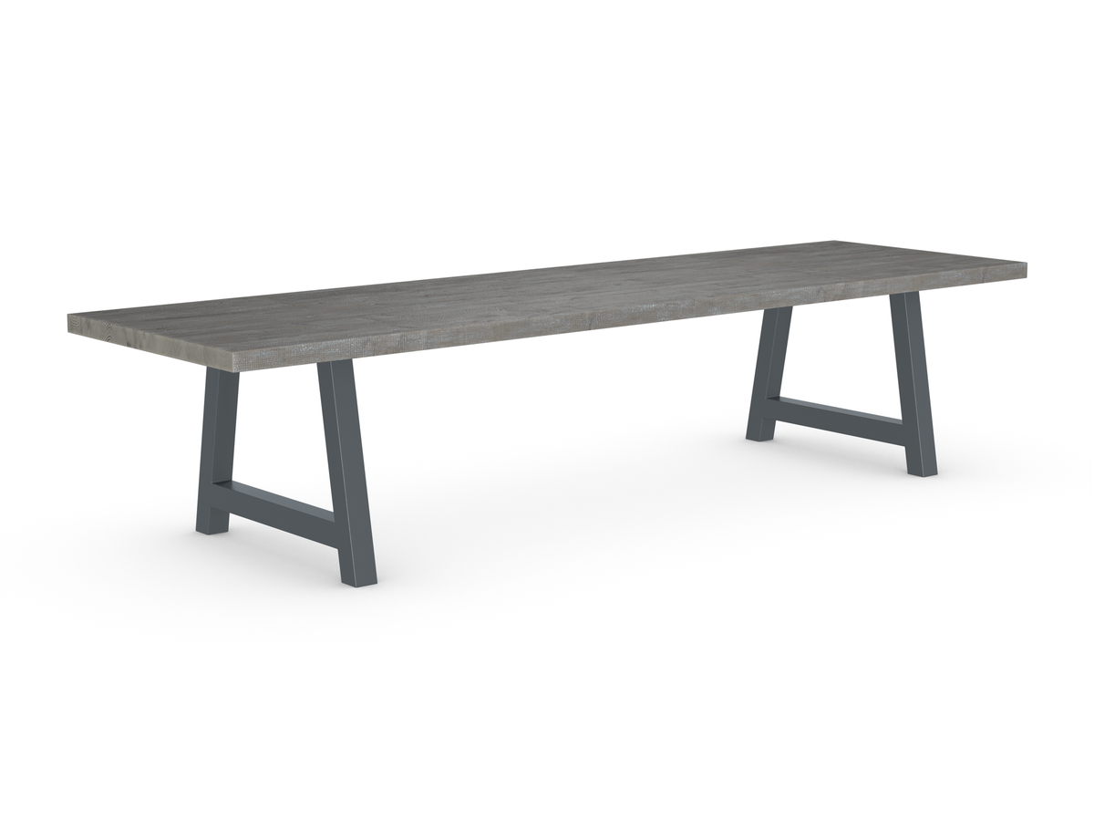 Rochester Dining Table - Long Overhang Custom Frame