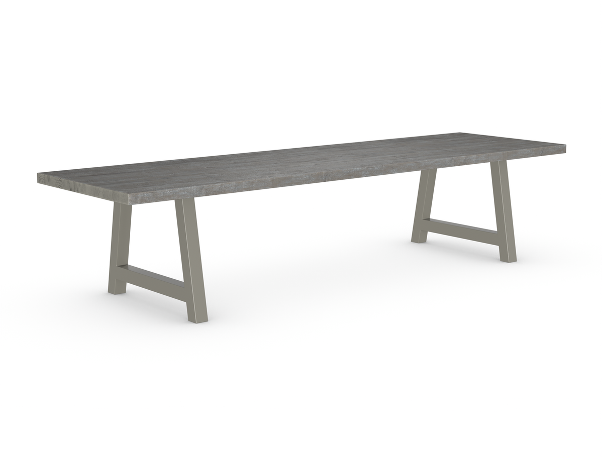 Rochester Dining Table - Long Overhang Custom Frame