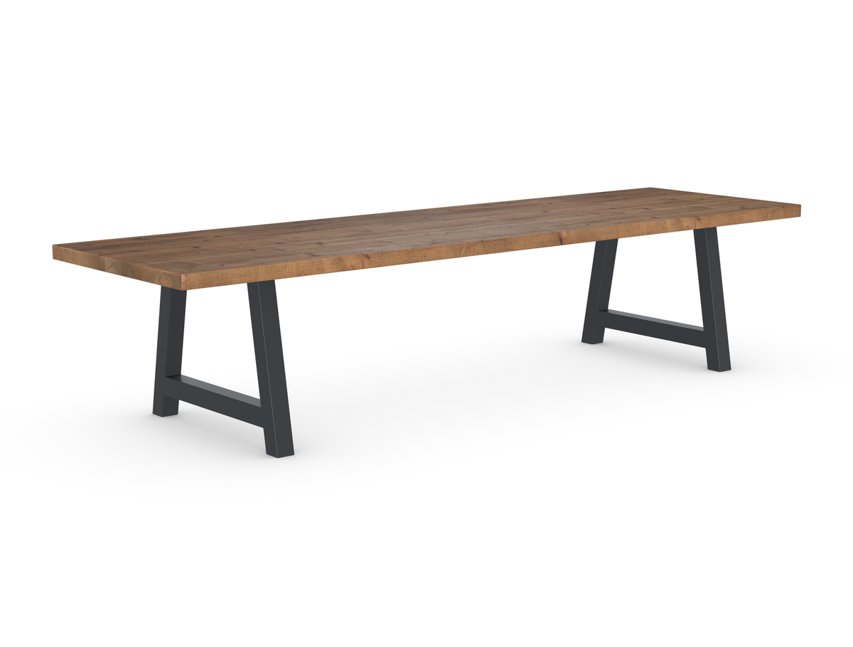 Rochester Dining Table - Long Overhang Custom Frame