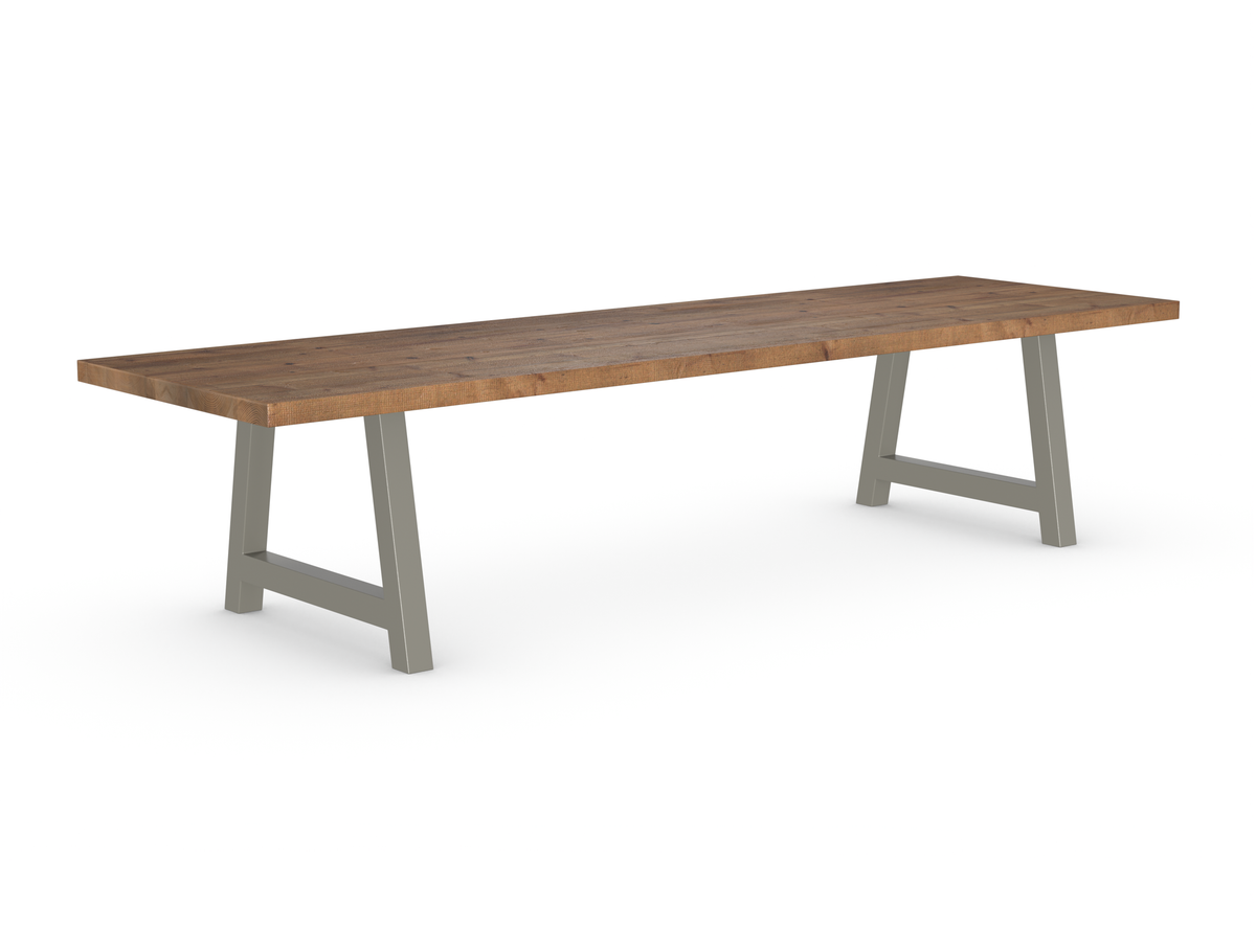 Rochester Dining Table - Long Overhang Custom Frame
