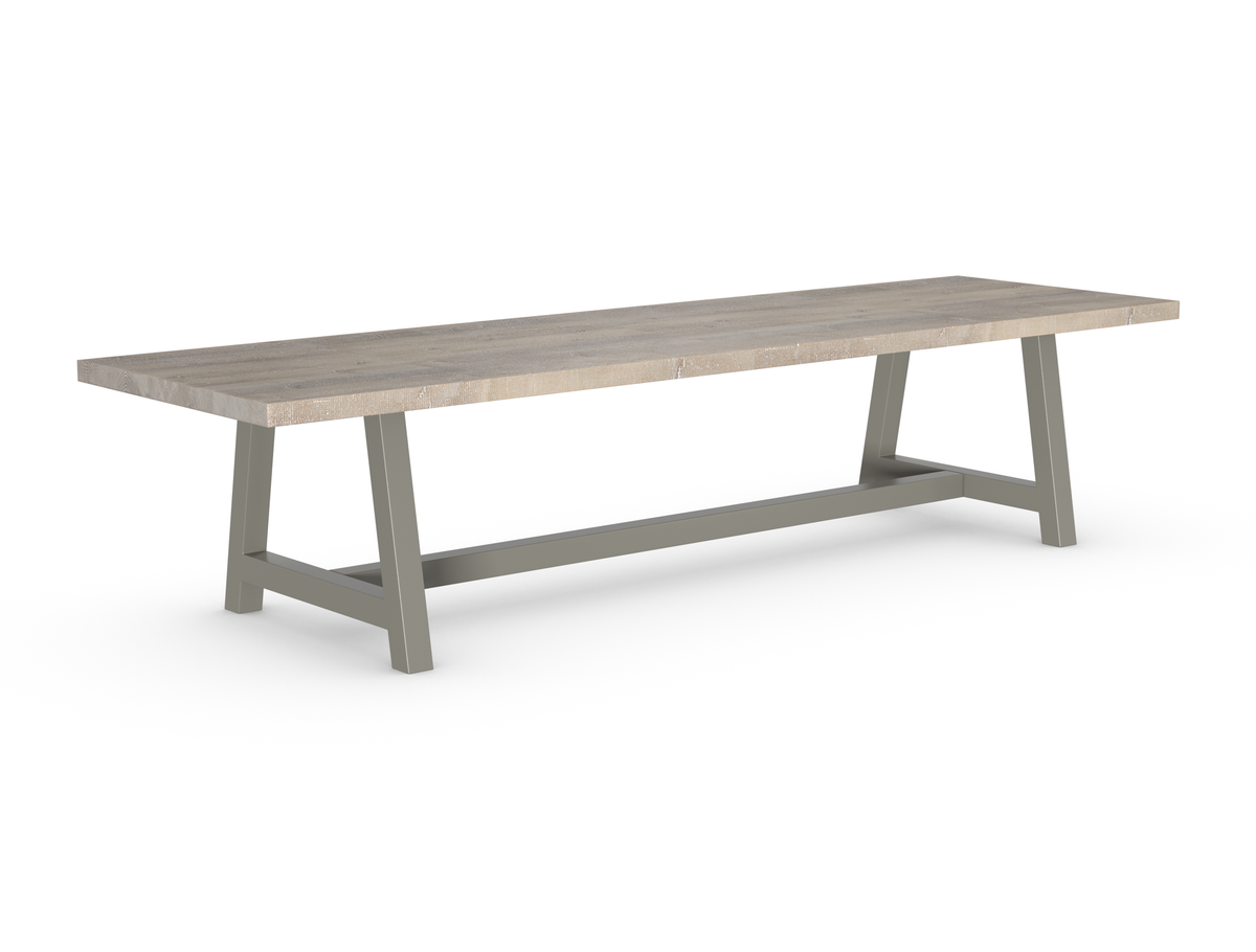 Rochester Dining Table - Long Overhang Custom Frame