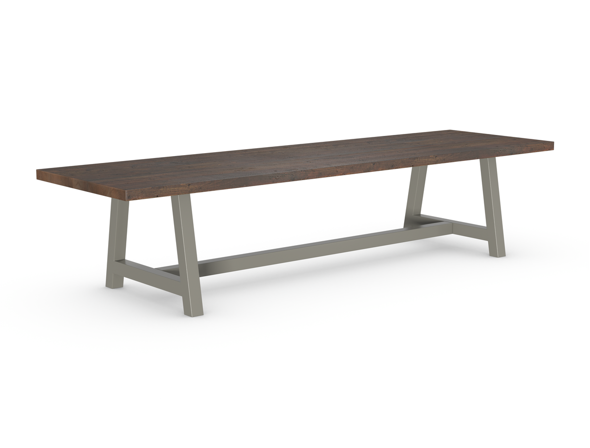 Rochester Dining Table - Long Overhang Custom Frame