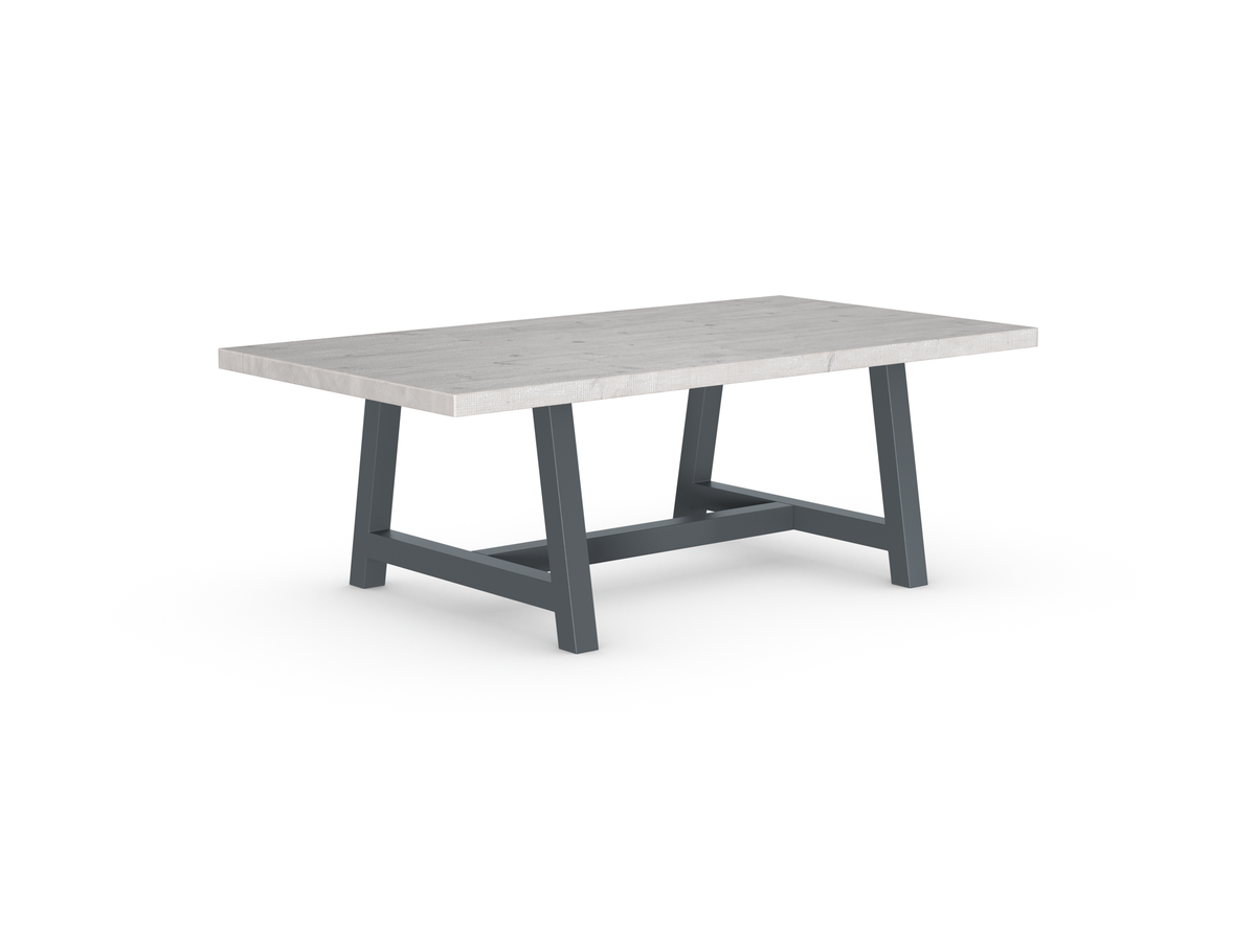 Rochester Dining Table - Long Overhang Custom Frame