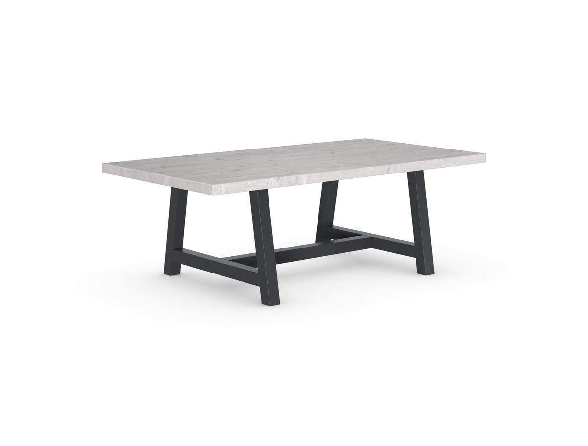 Rochester Dining Table - Long Overhang Custom Frame
