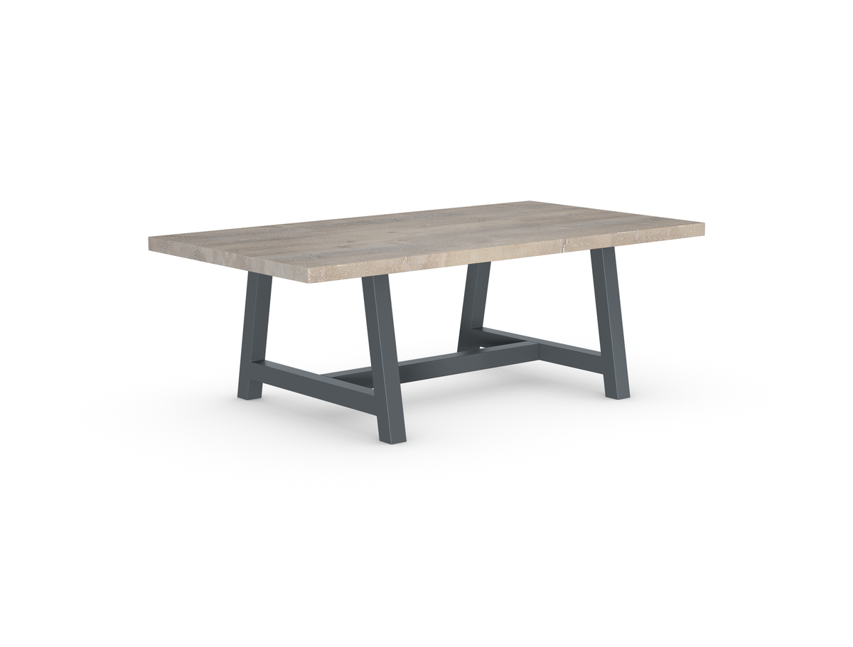 Rochester Dining Table - Long Overhang Custom Frame
