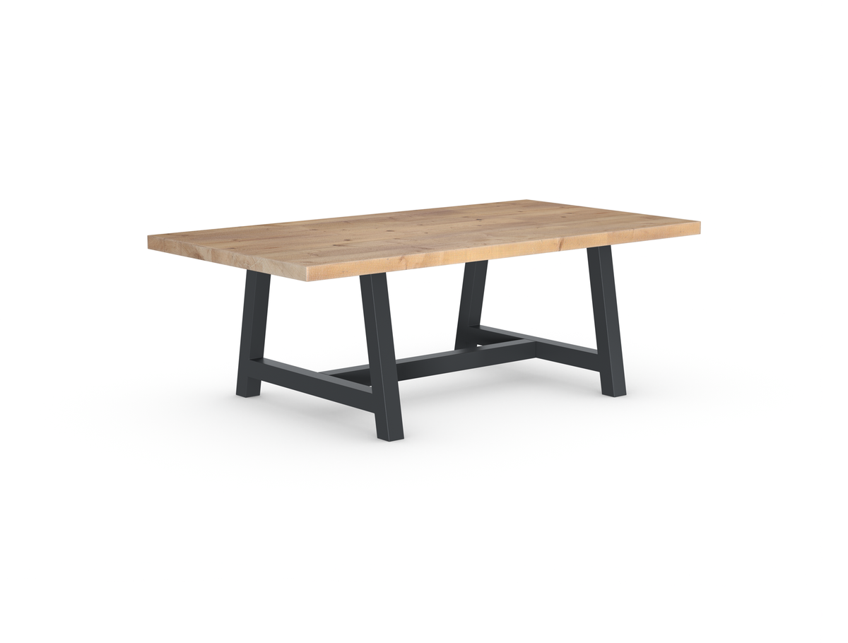 Rochester Dining Table - Long Overhang Custom Frame
