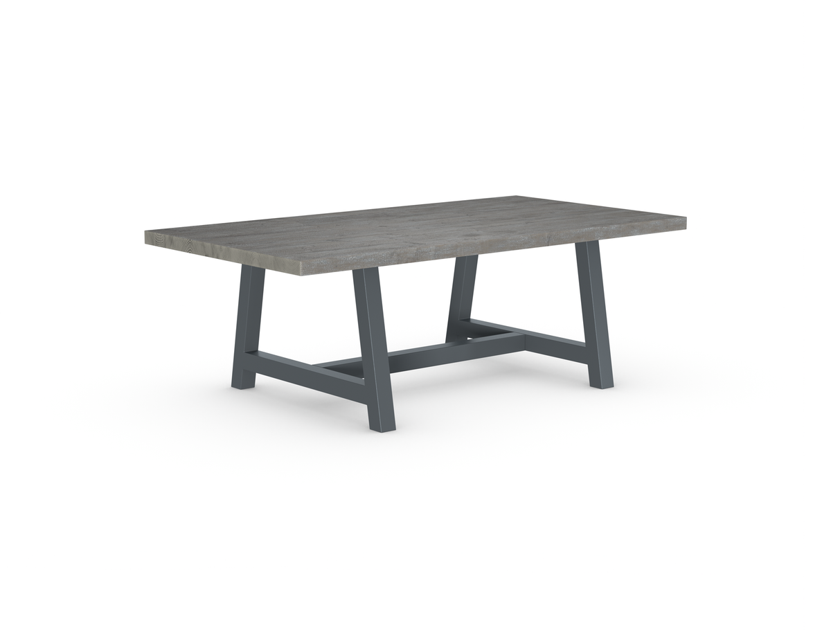 Rochester Dining Table - Long Overhang Custom Frame