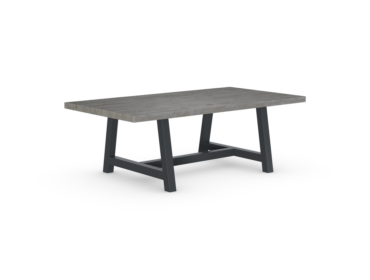 Rochester Dining Table - Long Overhang Custom Frame