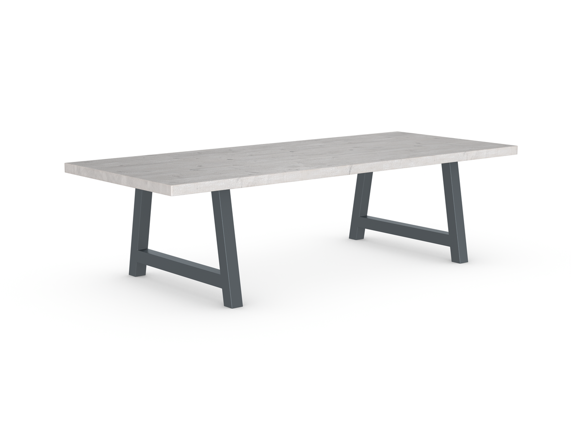 Rochester Dining Table - Long Overhang Custom Frame