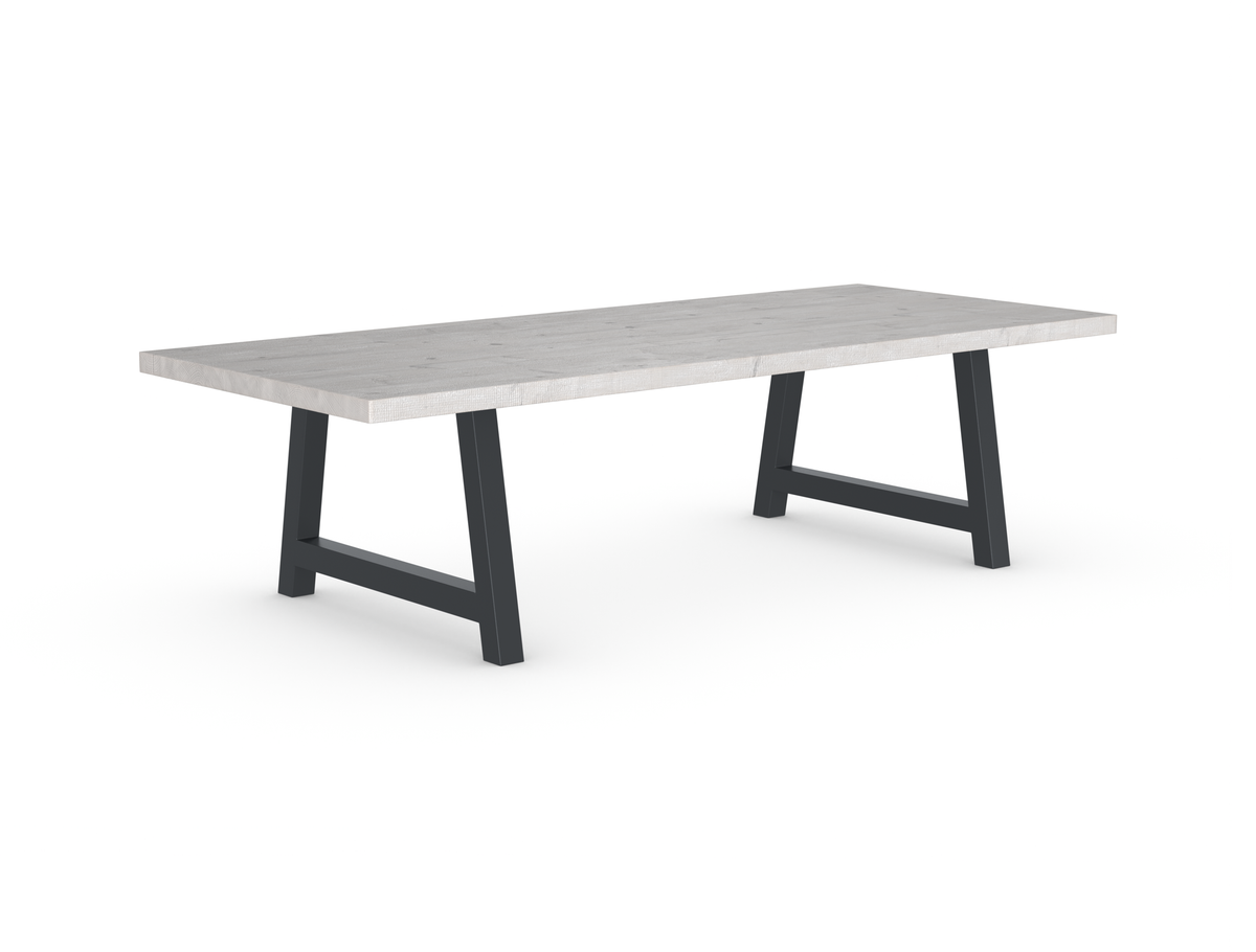 Rochester Dining Table - Long Overhang Custom Frame