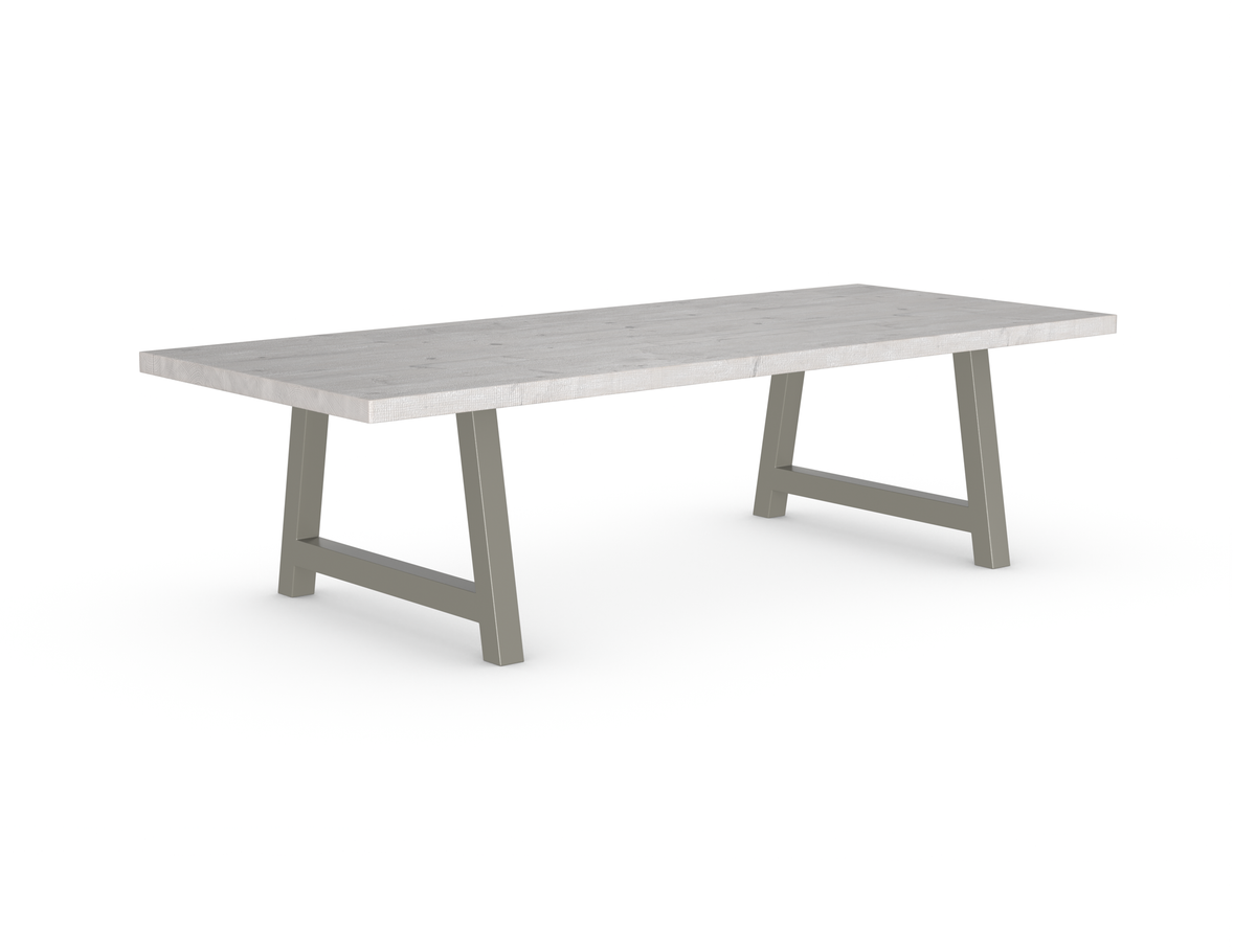 Rochester Dining Table - Long Overhang Custom Frame