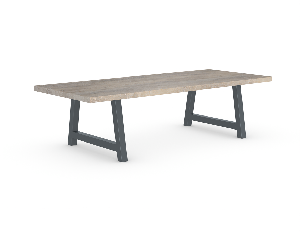 Rochester Dining Table - Long Overhang Custom Frame