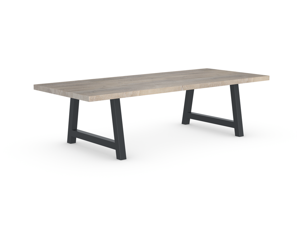 Rochester Dining Table - Long Overhang Custom Frame