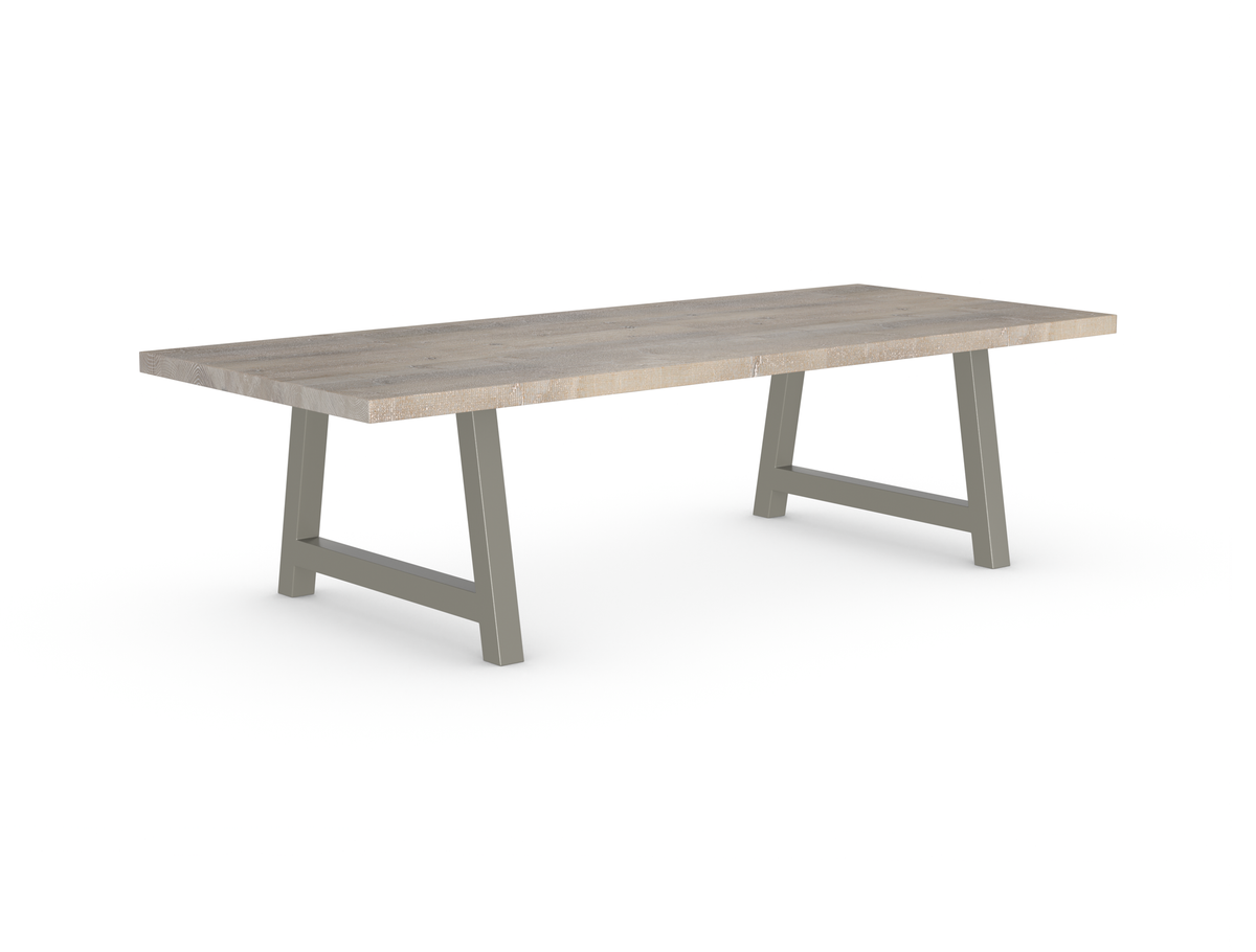 Rochester Dining Table - Long Overhang Custom Frame