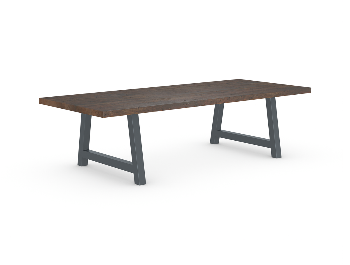 Rochester Dining Table - Long Overhang Custom Frame