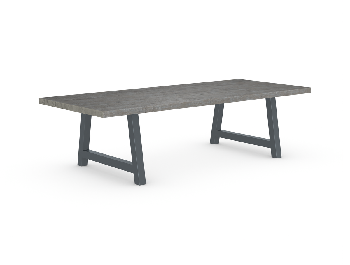 Rochester Dining Table - Long Overhang Custom Frame