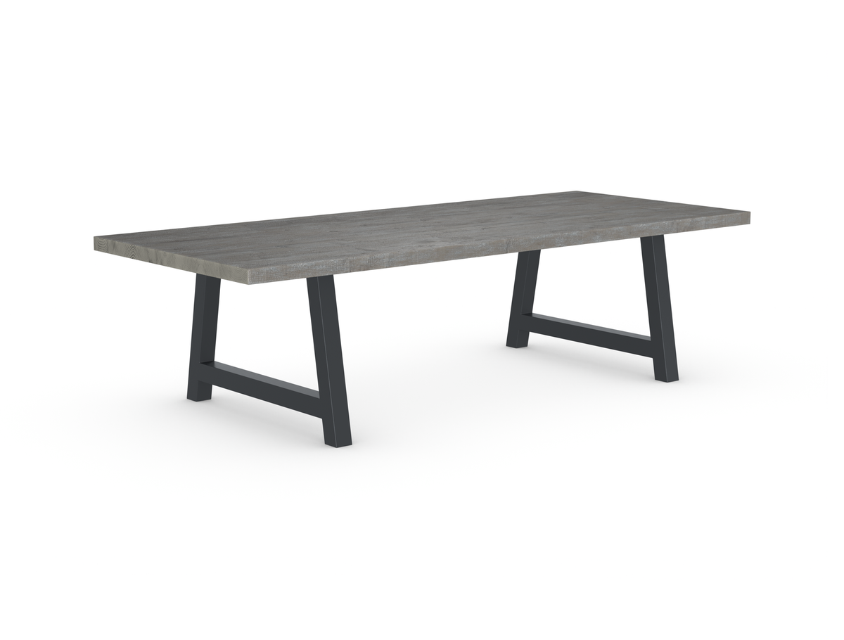 Rochester Dining Table - Long Overhang Custom Frame
