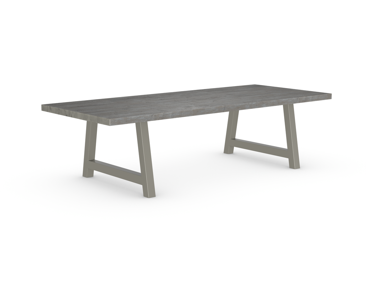 Rochester Dining Table - Long Overhang Custom Frame