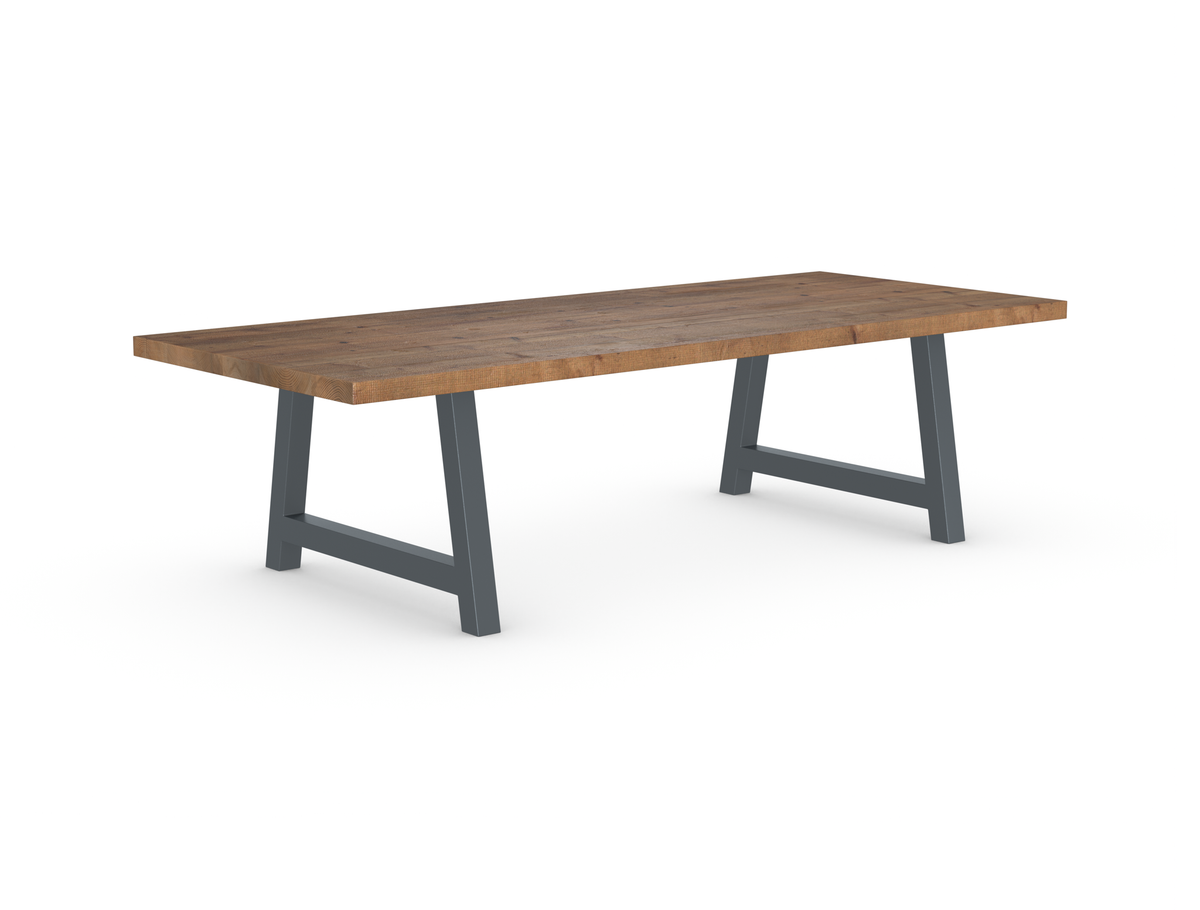 Rochester Dining Table - Long Overhang Custom Frame