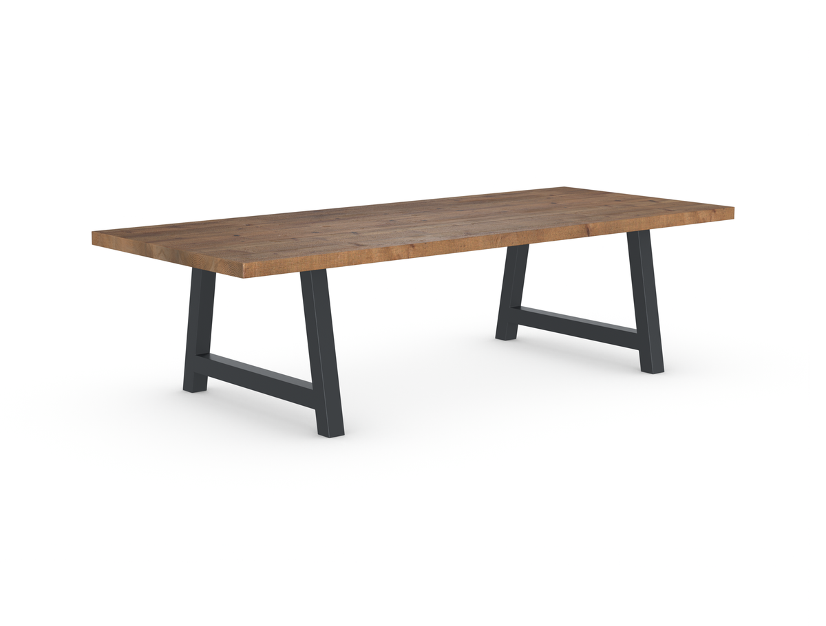 Rochester Dining Table - Long Overhang Custom Frame
