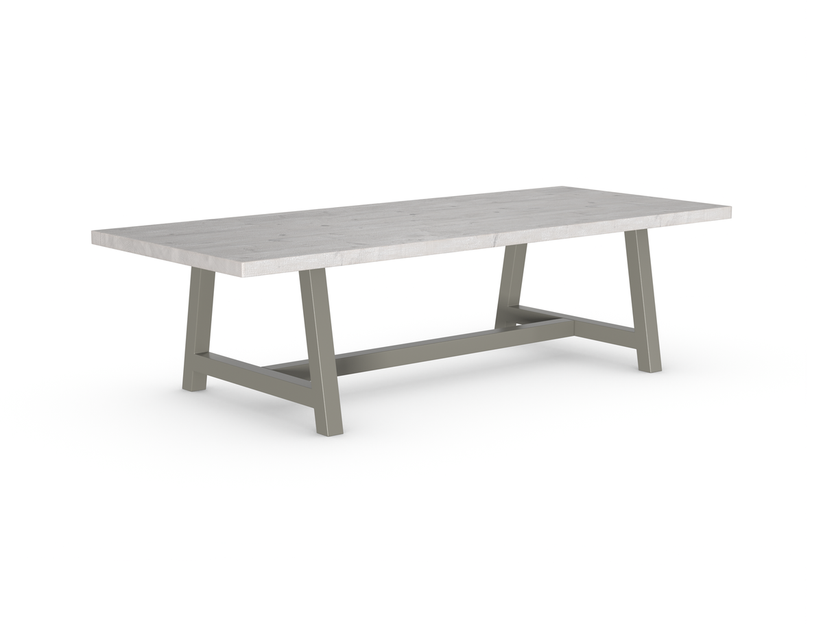 Rochester Dining Table - Long Overhang Custom Frame