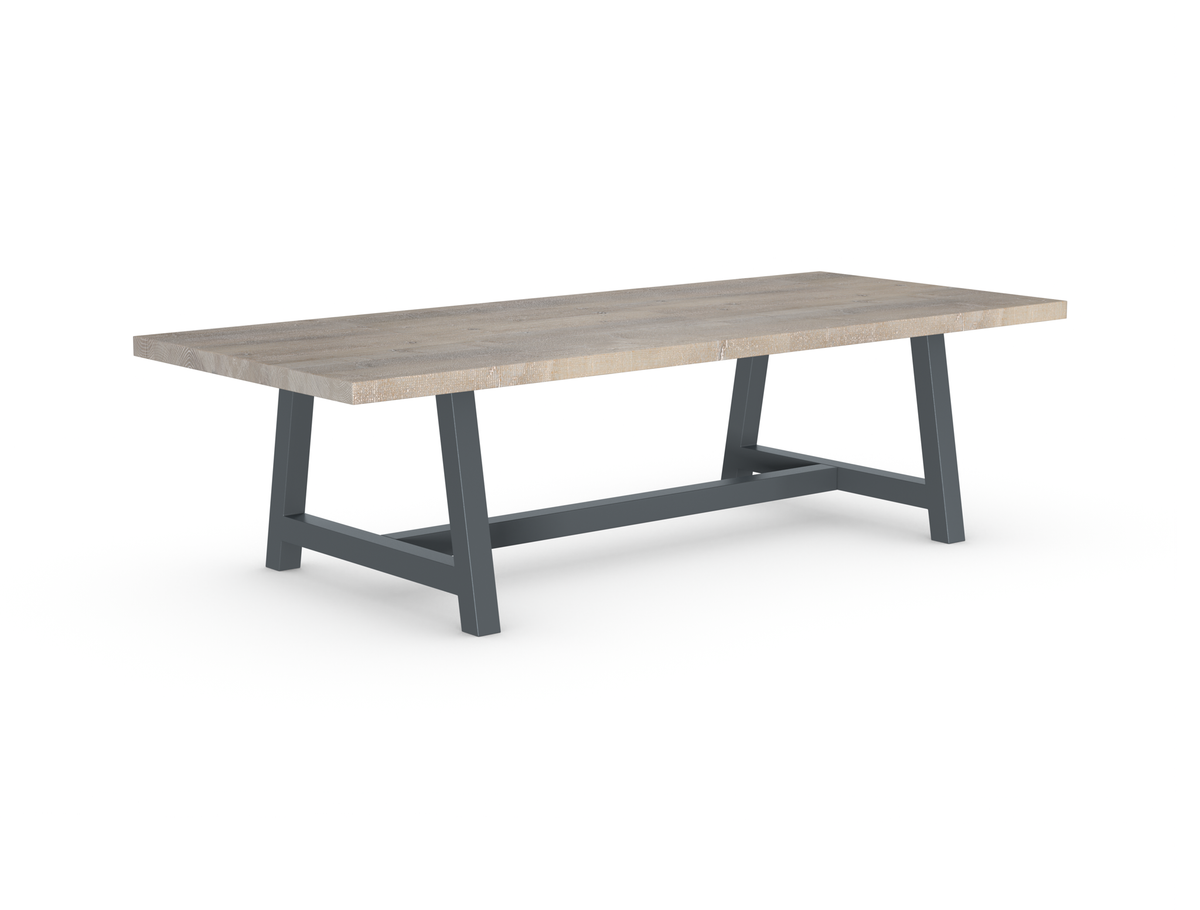 Rochester Dining Table - Long Overhang Custom Frame