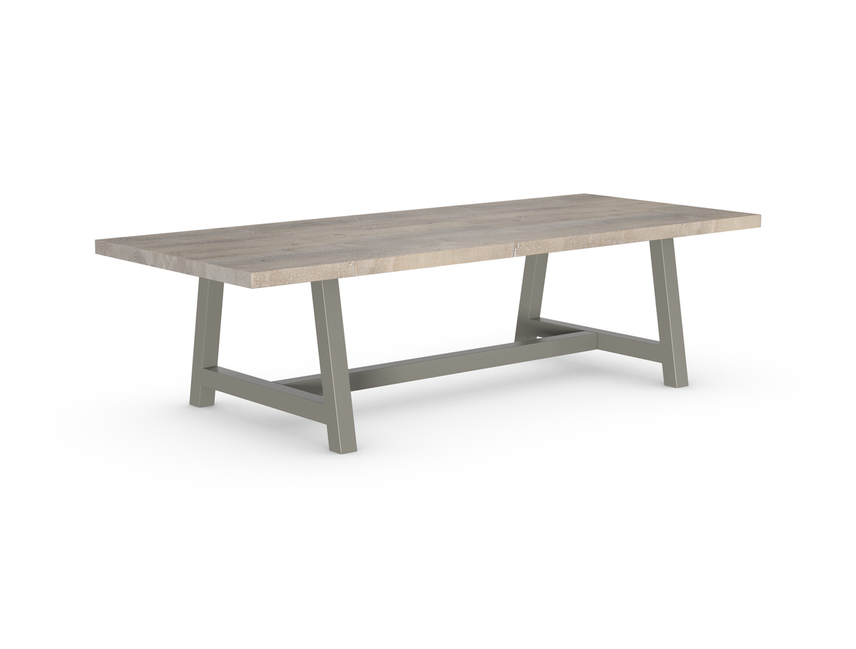 Rochester Dining Table - Long Overhang Custom Frame