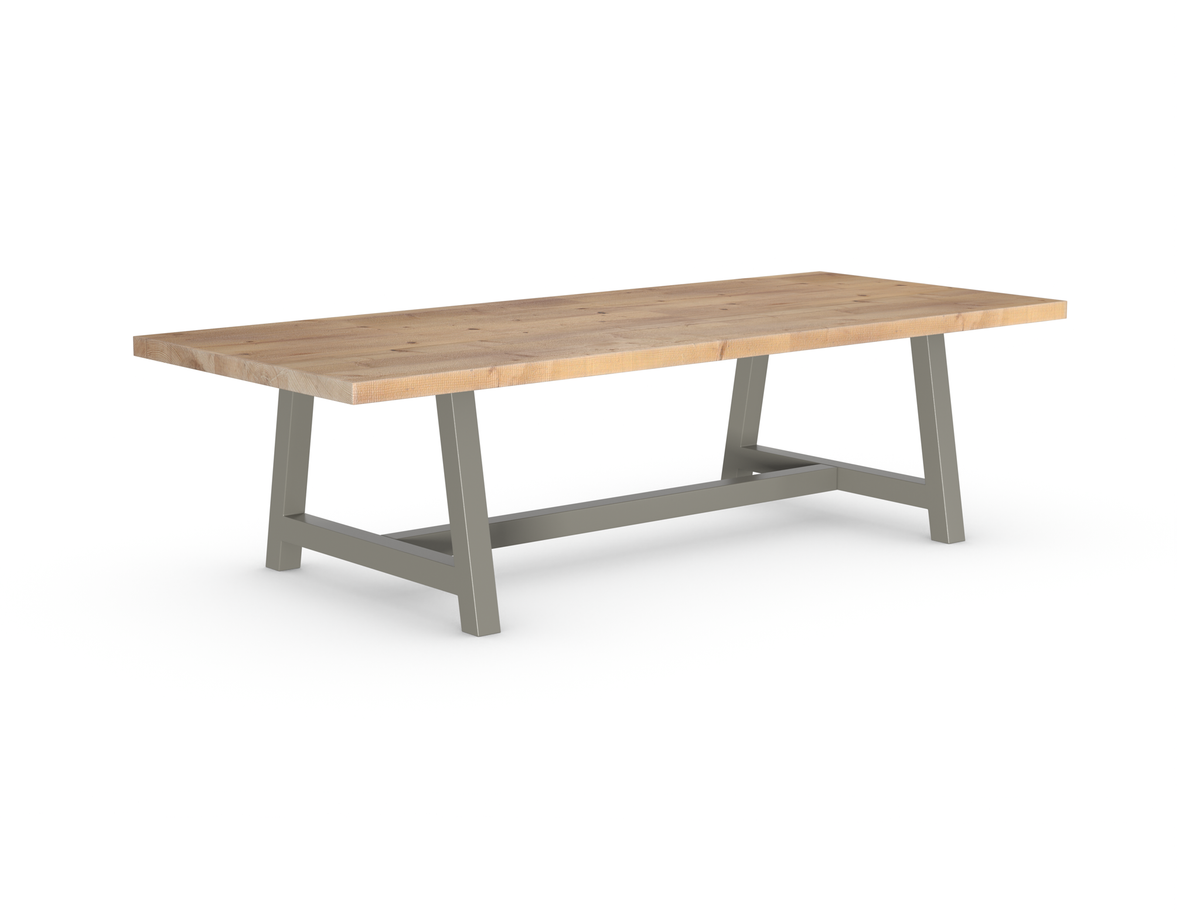 Rochester Dining Table - Long Overhang Custom Frame