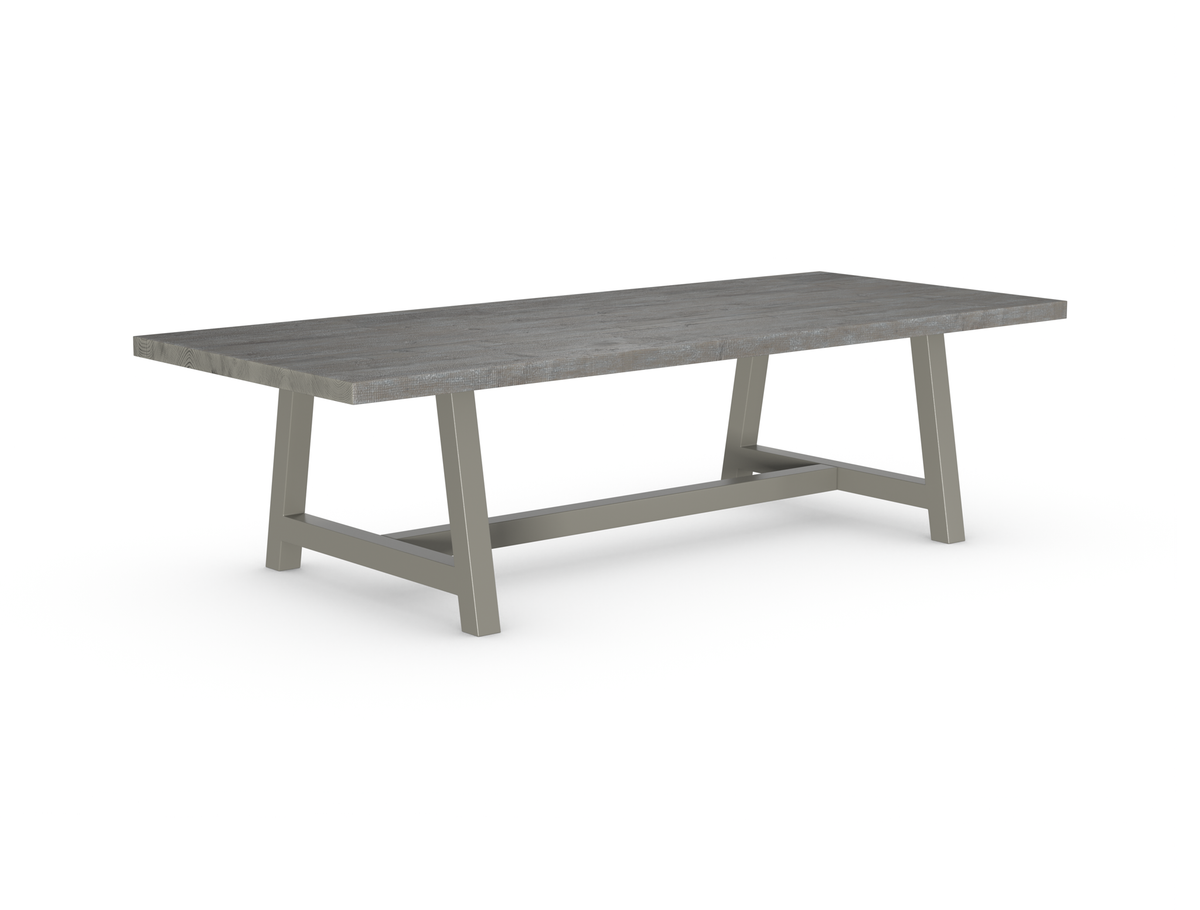 Rochester Dining Table - Long Overhang Custom Frame