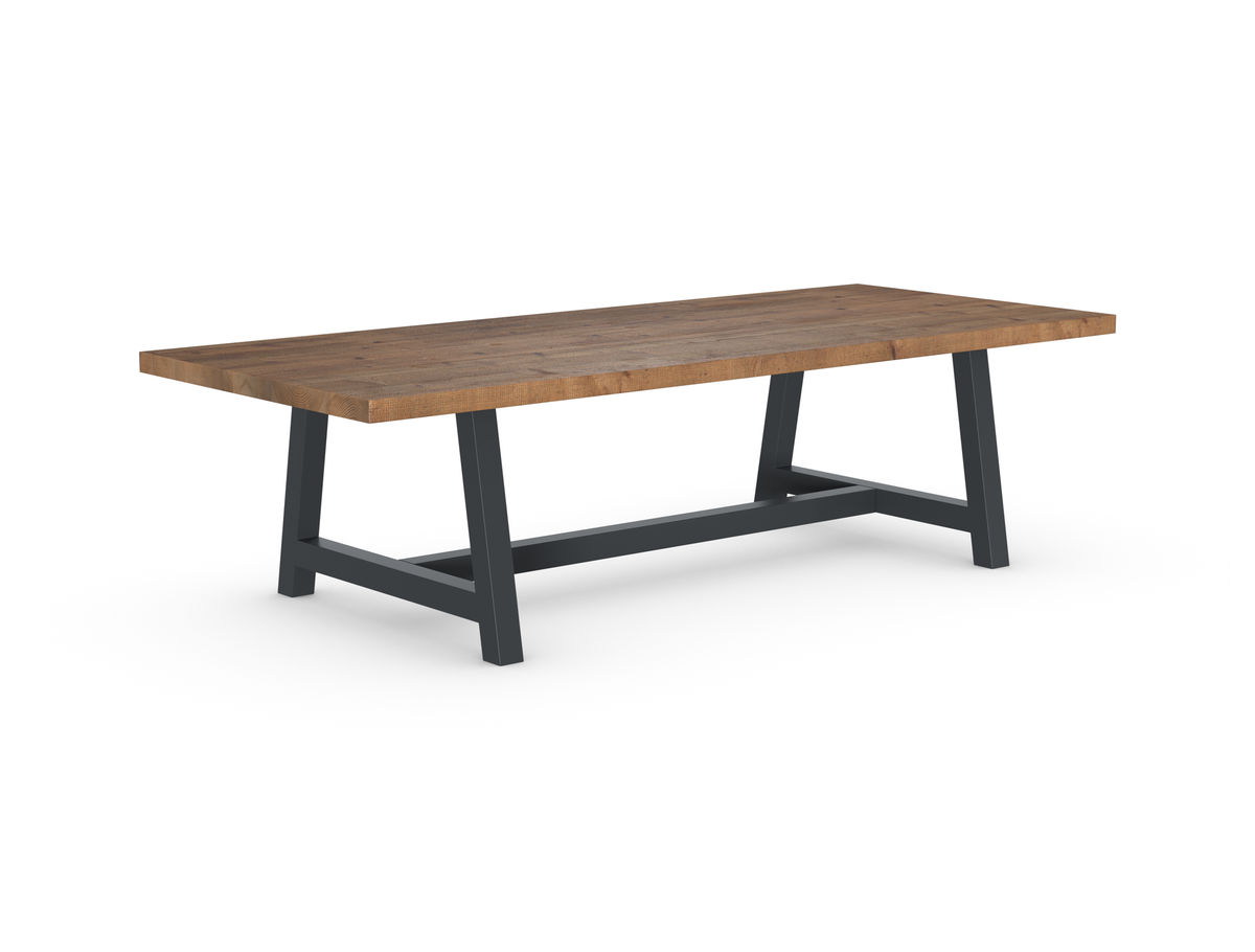 Rochester Dining Table - Long Overhang Custom Frame
