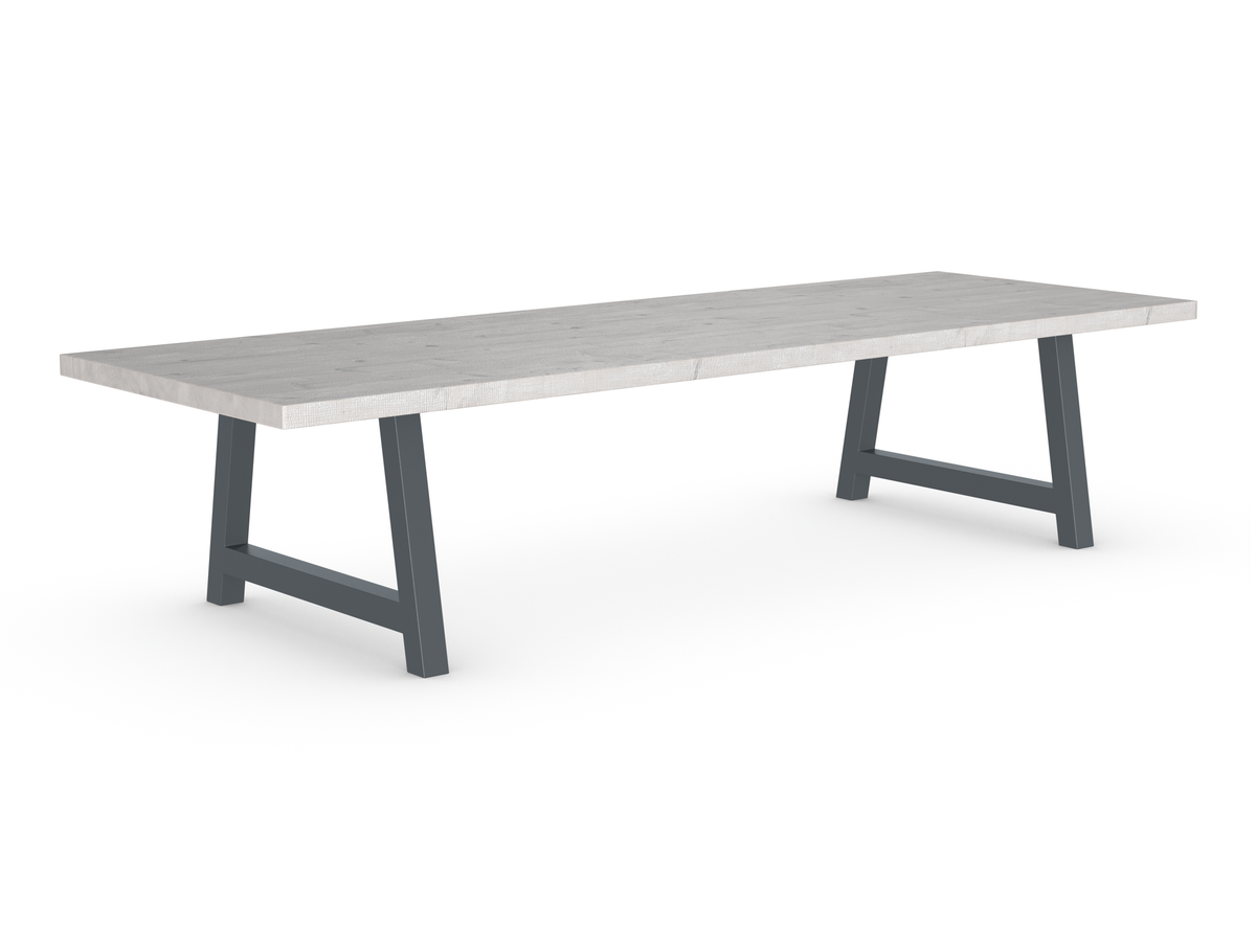 Rochester Dining Table - Long Overhang Custom Frame