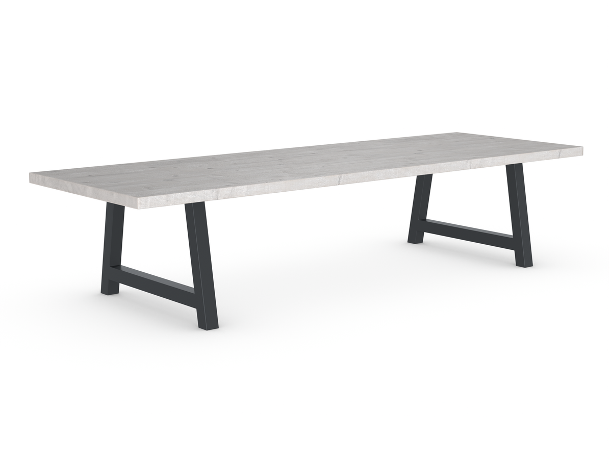Rochester Dining Table - Long Overhang Custom Frame
