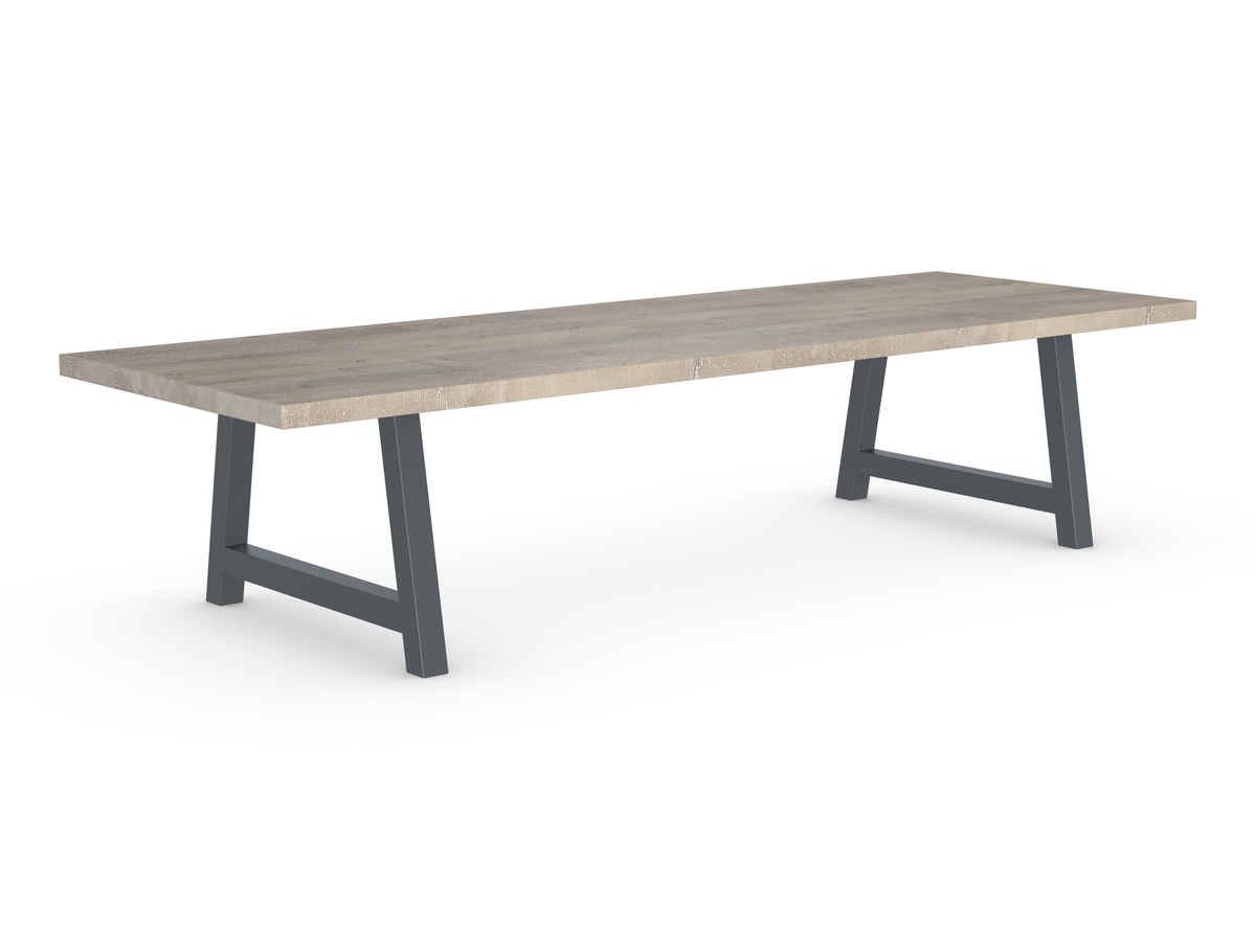 Rochester Dining Table - Long Overhang Custom Frame