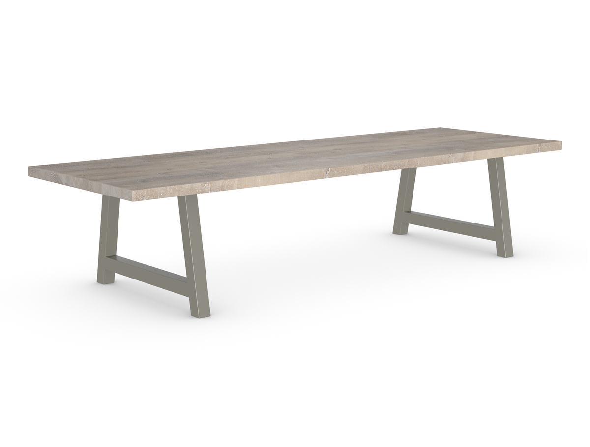 Rochester Dining Table - Long Overhang Custom Frame