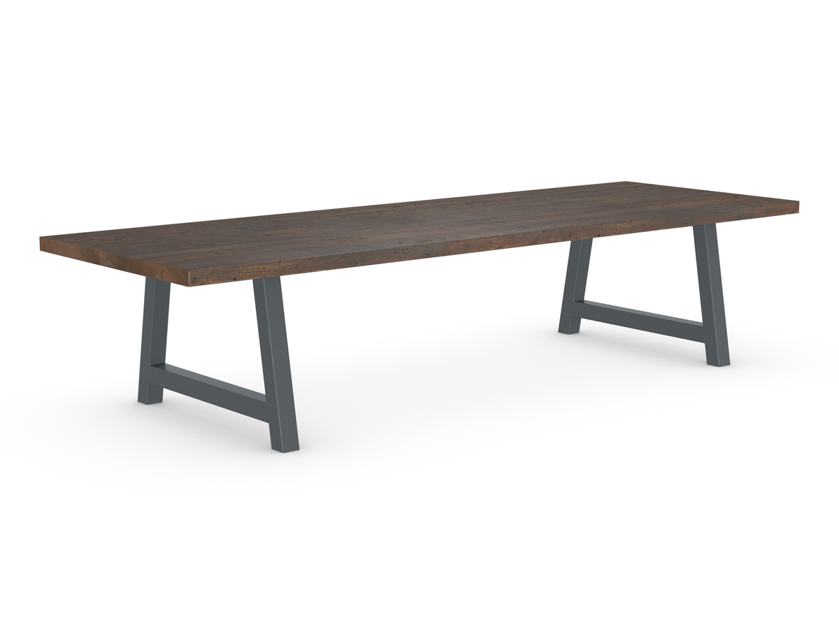 Rochester Dining Table - Long Overhang Custom Frame