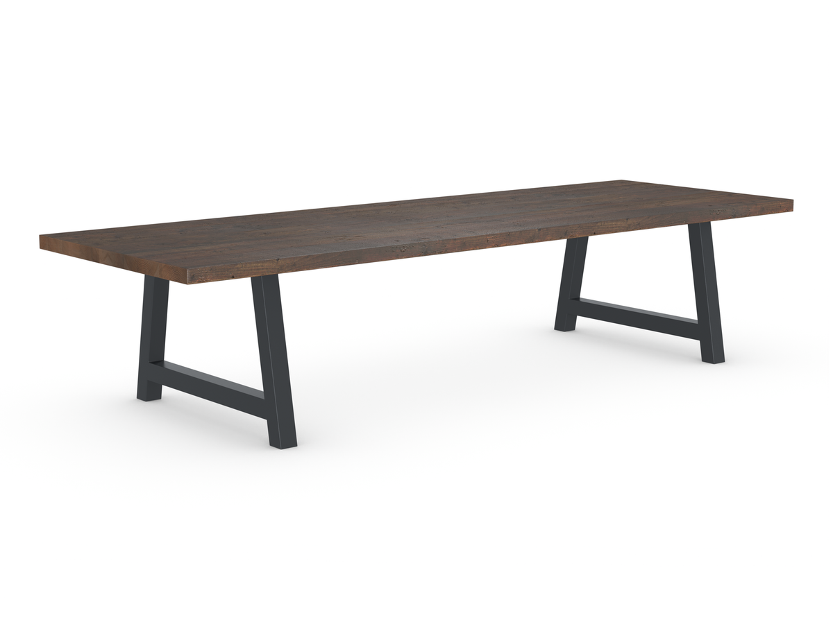 Rochester Dining Table - Long Overhang Custom Frame