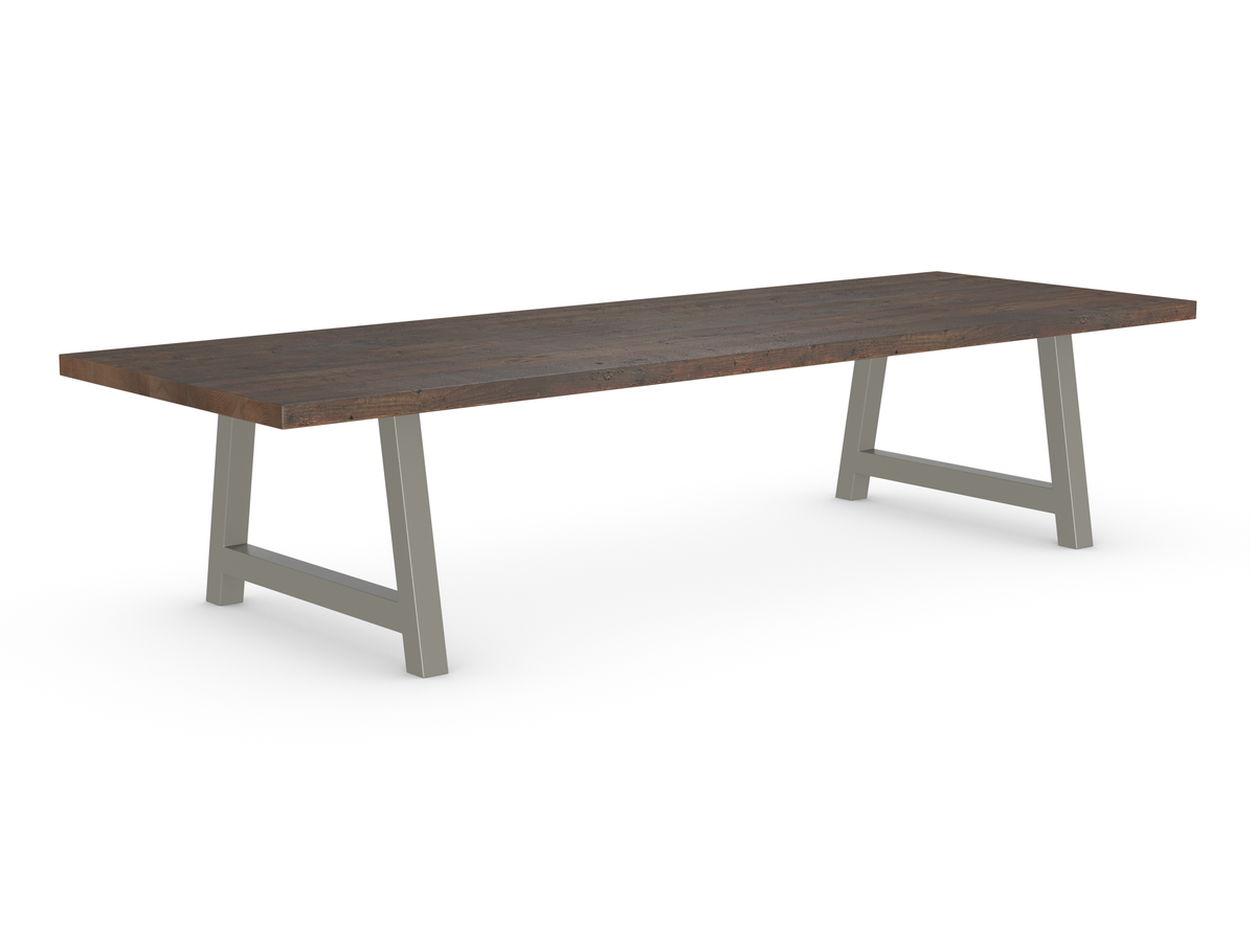 Rochester Dining Table - Long Overhang Custom Frame