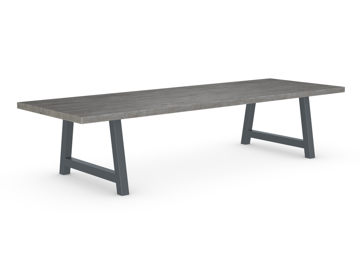 Rochester Dining Table - Long Overhang Custom Frame
