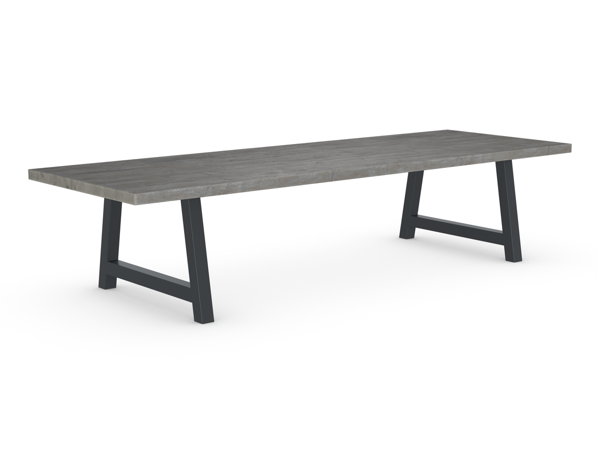 Rochester Dining Table - Long Overhang Custom Frame