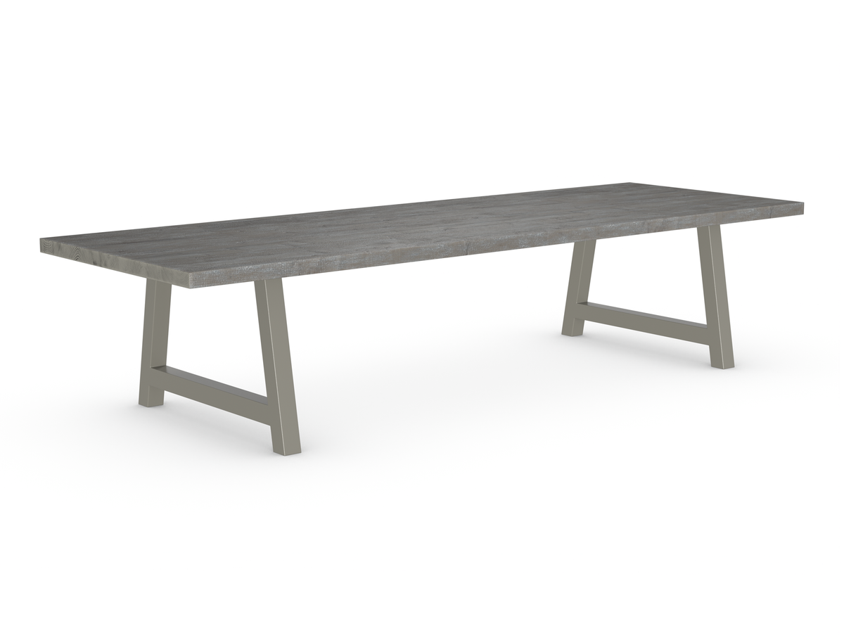 Rochester Dining Table - Long Overhang Custom Frame