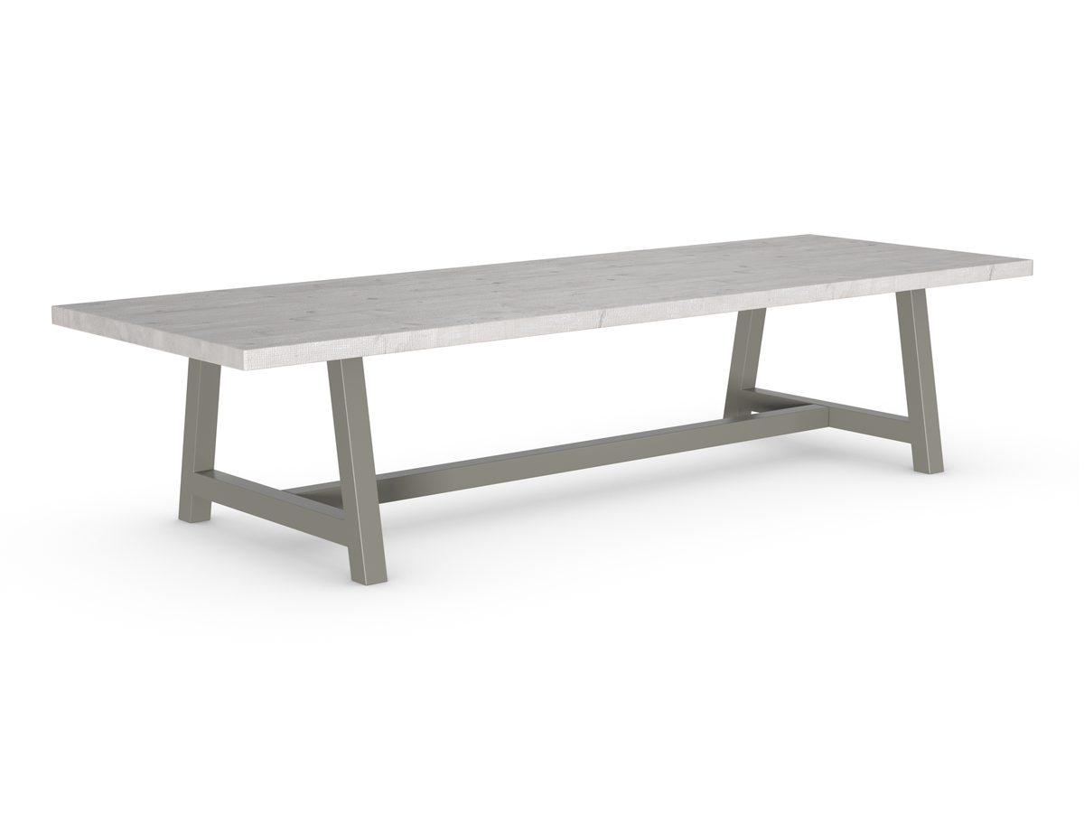 Rochester Dining Table - Long Overhang Custom Frame